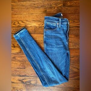 Madewell 10” High Rise Skinny Jeans Sz 25T Sex in the City Millennial Downtown
